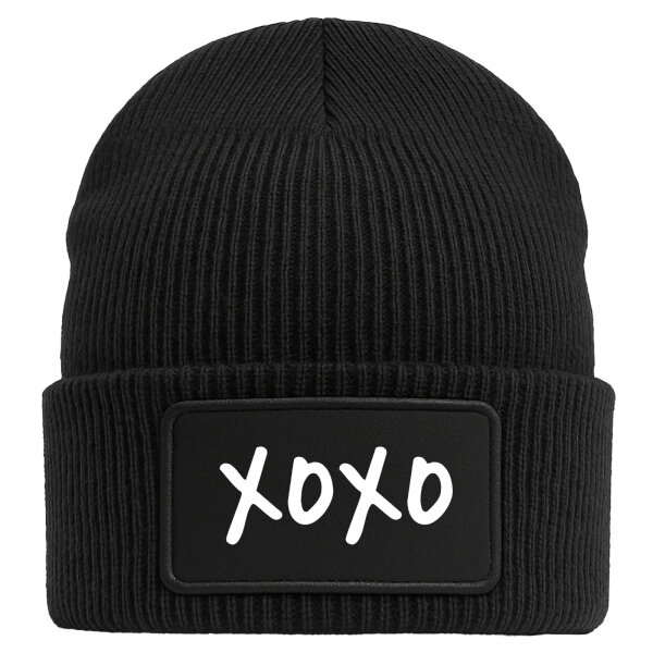 Beanie XOXO Kuss Black Mütze