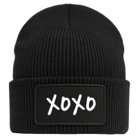 Beanie XOXO Kuss Black Mütze