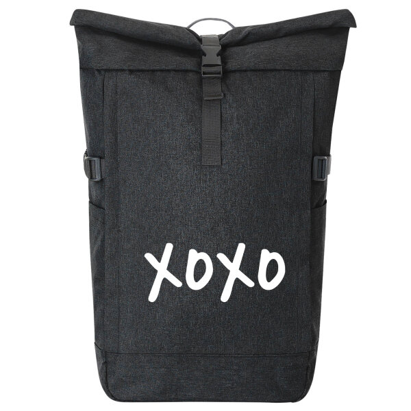 Kurierrucksack XOXO Kuss 30-44 Liter Black Melange
