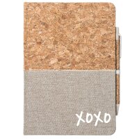 Notizbuch A5 XOXO Kuss 80 Blatt inkl. Kugelschreiber