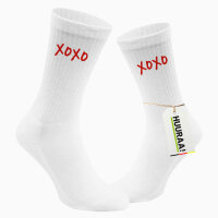 Socken XOXO Kuss Größe 37/46 White Motiv...