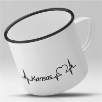 Emaille Tasse Kansas Vintage 300ml