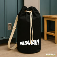 Seesack Helgaaa Schriftzug 20 Liter Black
