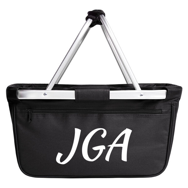 Einkaufskorb faltbar JGA Junggesellenabschied 20 Liter Tragekorb Black