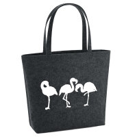 Filzshopper Flamingos Silhouette 22 Liter Filztasche