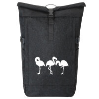 Kurierrucksack Flamingos Silhouette 30-44 Liter Black...