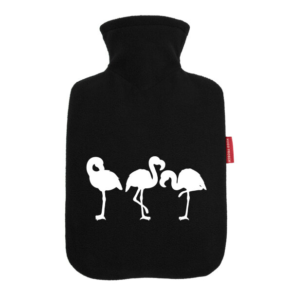Wärmflasche Flamingos Silhouette