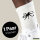 Socken Oktopus Silhouette Größe 37/46 White Motiv Tennissocken