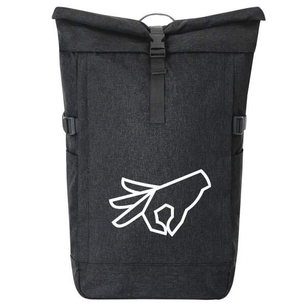Kurierrucksack Reingeguckt Hand 30-44 Liter Black Melange