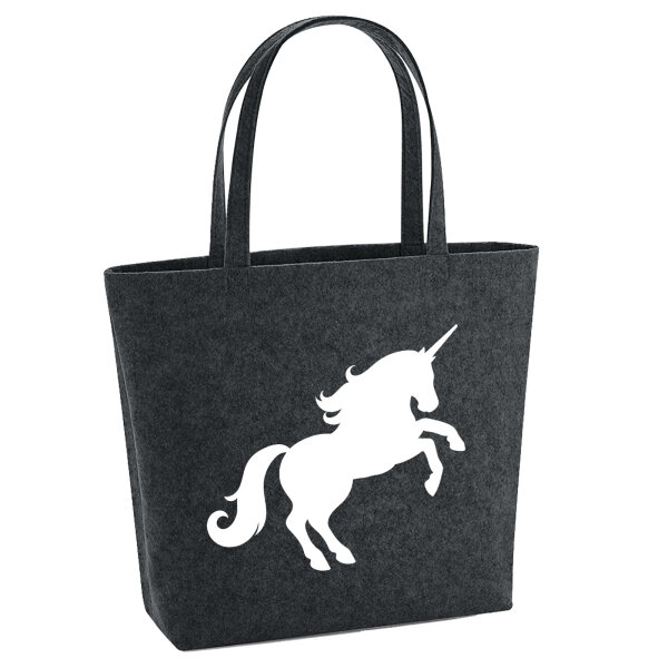 Filzshopper Einhorn Silhouette 22 Liter Filztasche