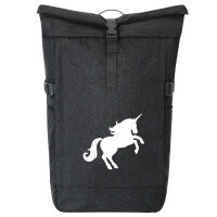 Kurierrucksack Einhorn Silhouette 30-44 Liter Black Melange