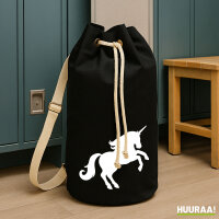 Seesack Einhorn Silhouette 20 Liter Rucksack Black