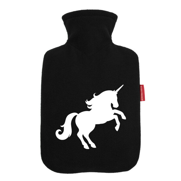 Wärmflasche Einhorn Silhouette