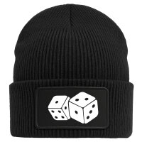 Beanie Würfel Dice Black Mütze