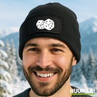 Beanie Würfel Dice Black Mütze