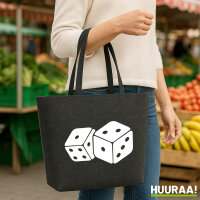 Filzshopper Würfel Dice 22 Liter Filztasche