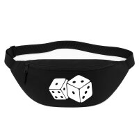 Bauchtasche Würfel Dice 2,5 Liter Black Crossbody Bag