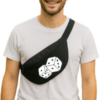 Bauchtasche Würfel Dice 2,5 Liter Black Crossbody Bag