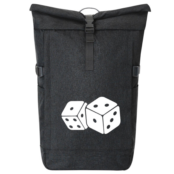Kurierrucksack Würfel Dice 30-44 Liter Black Melange