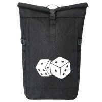 Kurierrucksack Würfel Dice 30-44 Liter Black Melange