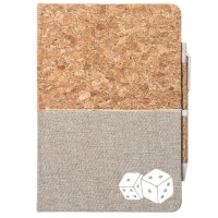 Notizbuch A5 Würfel Dice 80 Blatt inkl. Kugelschreiber