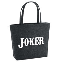 Filzshopper Joker Schriftzug 22 Liter Filztasche