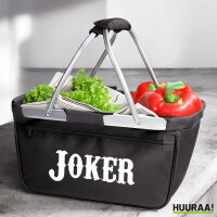 Einkaufskorb faltbar Joker Schriftzug 20 Liter Tragekorb...