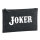 Kulturbeutel Joker Schriftzug 1 Liter Filz Charcoal Kosmetiktasche