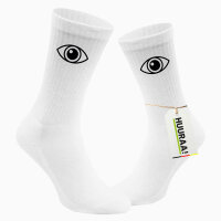 Socken Auge Eye Größe 37/46 White Motiv...