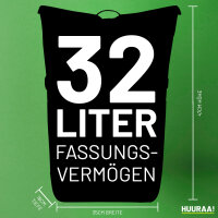 Kurierrucksack Augen Eyes 30-44 Liter Black Melange