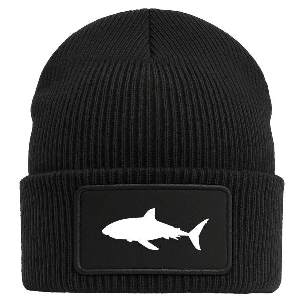 Beanie Hai Silhouette Black Mütze