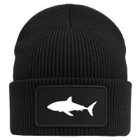 Beanie Hai Silhouette Black Mütze