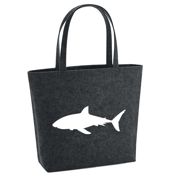 Filzshopper Hai Silhouette 22 Liter Filztasche