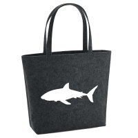 Filzshopper Hai Silhouette 22 Liter Filztasche