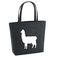 Filzshopper Lama Silhouette 22 Liter Filztasche