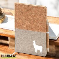 Notizbuch A5 Lama Silhouette 80 Blatt inkl. Kugelschreiber