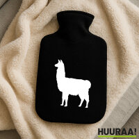 Wärmflasche Lama Silhouette