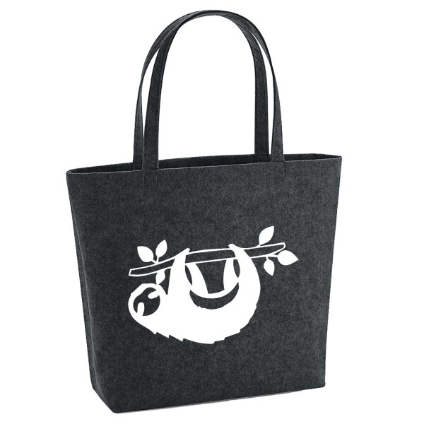 Filzshopper Faultier Silhouette 22 Liter Filztasche