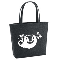 Filzshopper Faultier Silhouette 22 Liter Filztasche