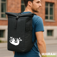 Kurierrucksack Faultier Silhouette 30-44 Liter Black Melange