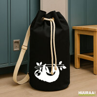 Seesack Faultier Silhouette 20 Liter Rucksack Black