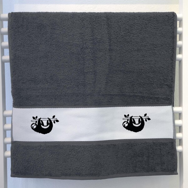 Handtuch Faultier Silhouette 50x100cm
