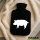 Wärmflasche Schwein Silhouette