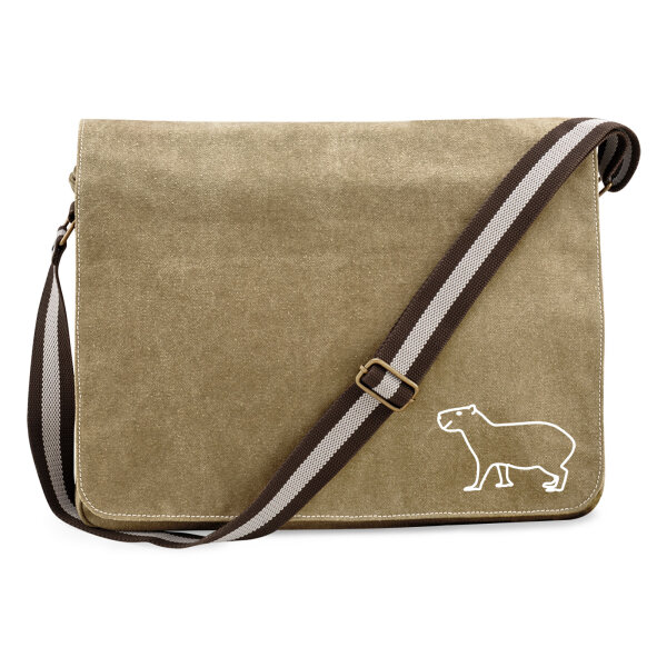 Umhängetasche Capybara Silhouette 14 Liter