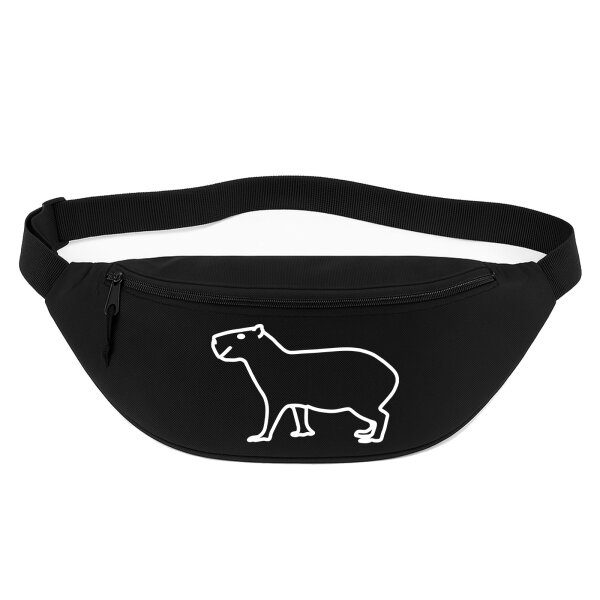 Bauchtasche Capybara Silhouette 2,5 Liter Black Crossbody Bag