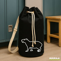 Seesack Capybara Silhouette 20 Liter Rucksack Black