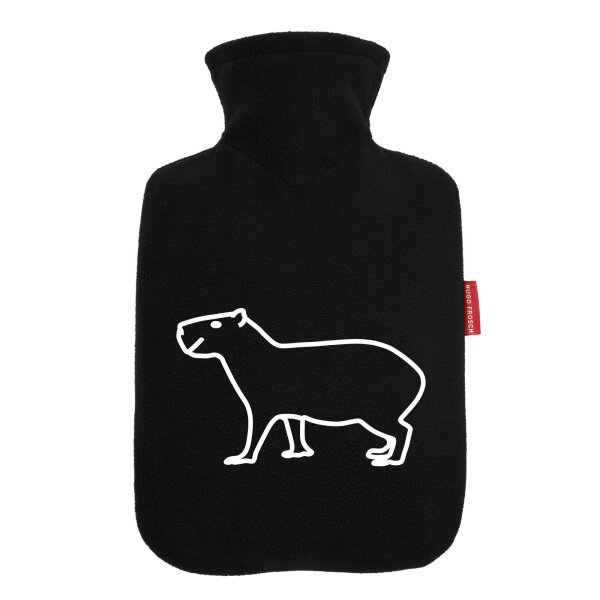 Wärmflasche Capybara Silhouette