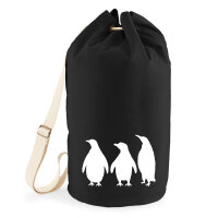 Seesack Pinguine Silhouette 20 Liter Rucksack Black