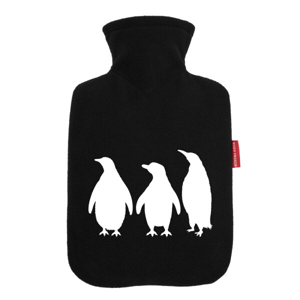 Wärmflasche Pinguine Silhouette