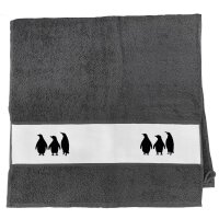 Handtuch Pinguine Silhouette 50x100cm